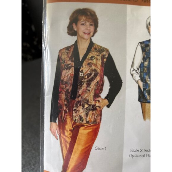 SAF-T-Pockets Shoppers Vest Sewing Pattern #9500 Size XSmall Small Medium 3XL 20 - Picture 2 of 6